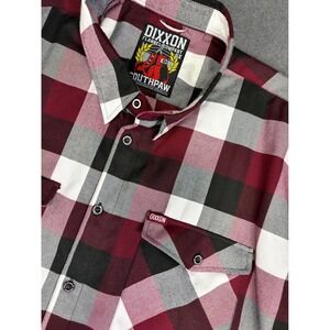 DIXXON Flannel Company Southpaw Mens 5X Long Sleeve Plaid Button Up Shirt